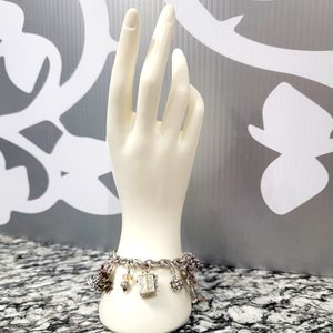 BRIGHTON RETIRED HOLIDAY CHEER CHARM BRACELET NWOT